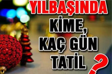 Yılbaşı Tatili 4 Gün Oldu!