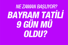 Bayramda Kaç Gün Tatil