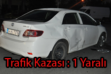Motosikletle Otomobil Çarpıştı: 1 Yaralı