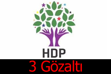 Edirne'de 3 Hdp'li Gözaltında