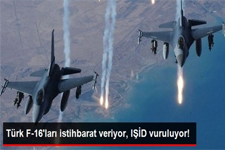 Türk F-16 Savaş Uçakları İşid Mevzilerini Vurdu